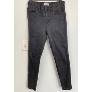 Madewell Womens Size 30 Gray 9" High Riser Skinny Skinny Jeans Emo Punk Rocker
